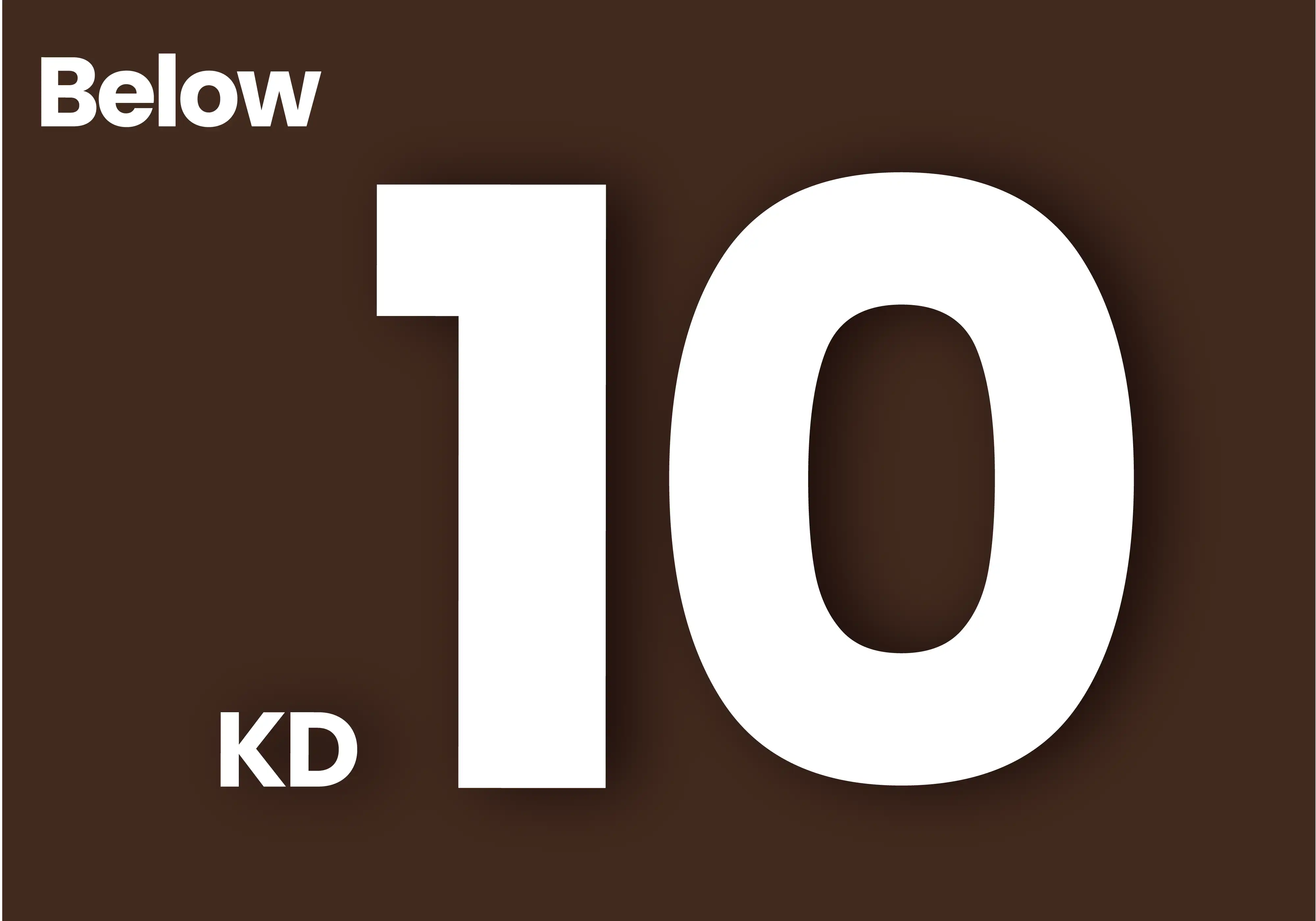 Below 5KD